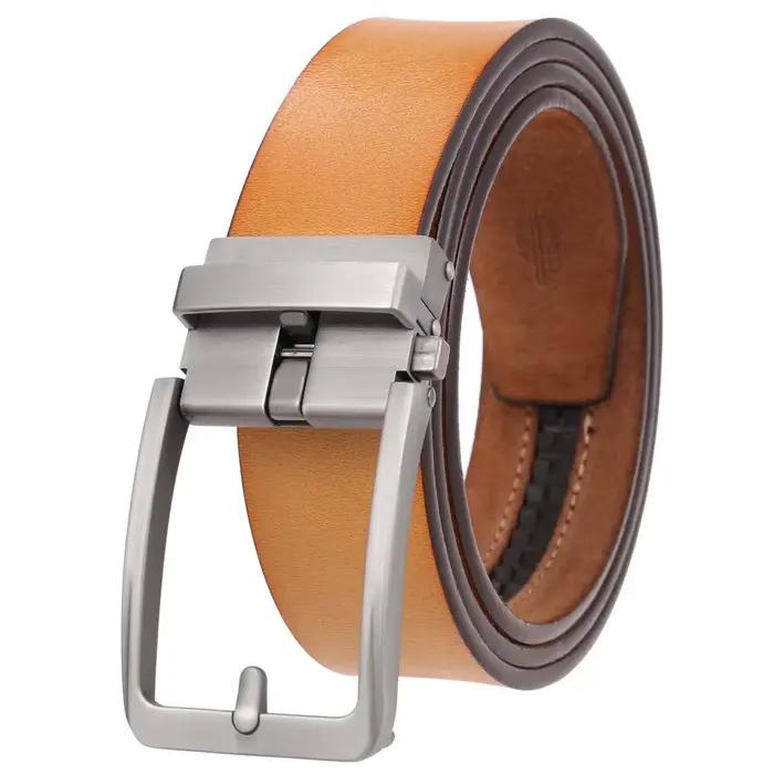 Top qualité hommes ceintures noires de luxe réglable en cuir véritable marron ceinture