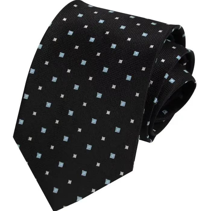 Cravate de Costume Professionnel Motif à Pois Bleu 8cm Nouveau Style Accessoire Masculin Chic Occasions Spéciales