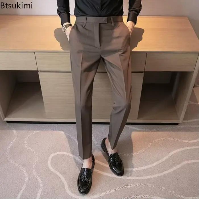 Nouveau pantalon de costume pour homme style britannique