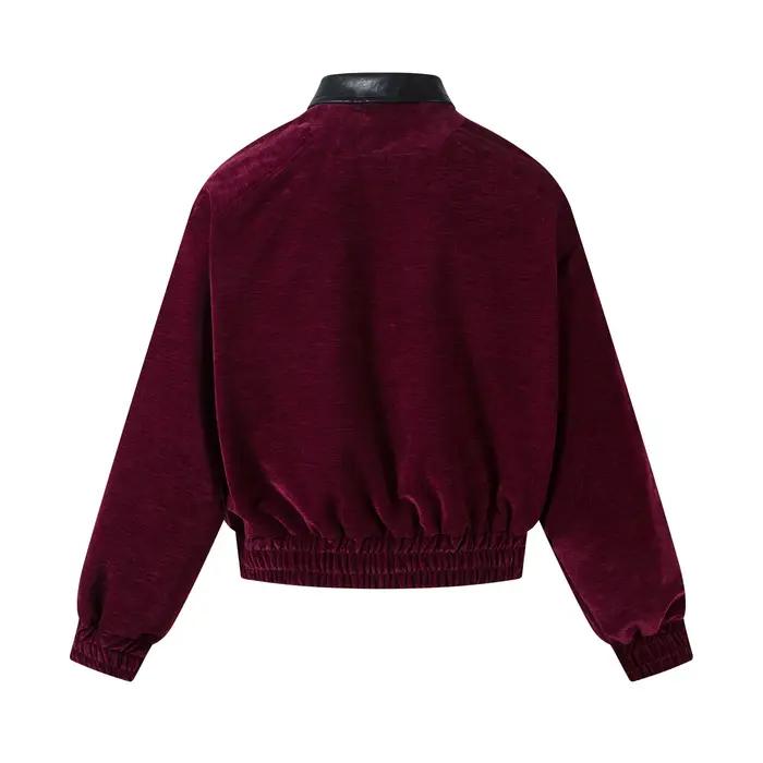 Veste en polyester BF.BORFEND style américain rétro coupe ample sans col pour homme pour sorties et événements spéciaux
