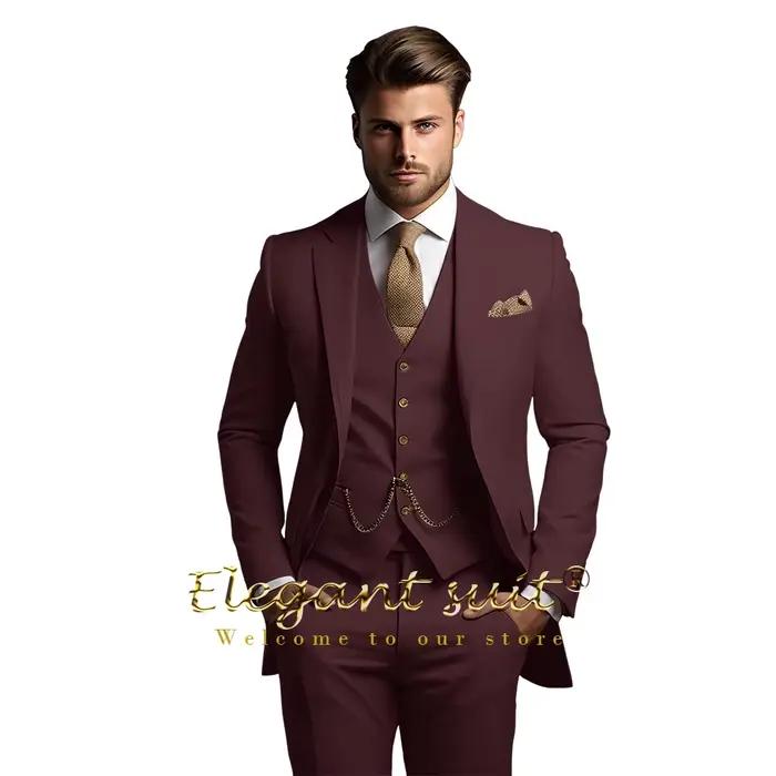 Costume trois pièces sur mesure pour homme