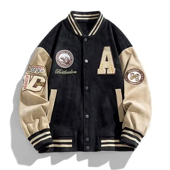 Nouvelle veste de Baseball hommes mode vestes brodées manteaux haute rue vêtements d'extérieur homme Bomber