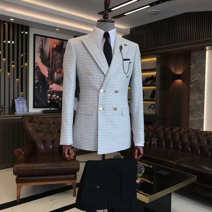 Costumes pied-de-poule pour hommes