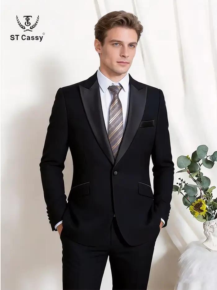 Costume homme 2 pièces noir slim fit
