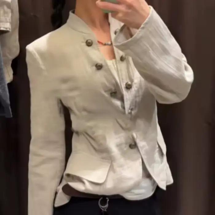 Nouvelle veste de costume boutonnée de style simple