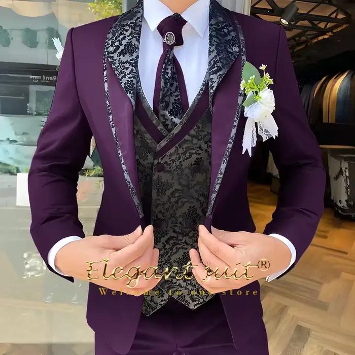 Ensemble de costume 3 pièces pour hommes