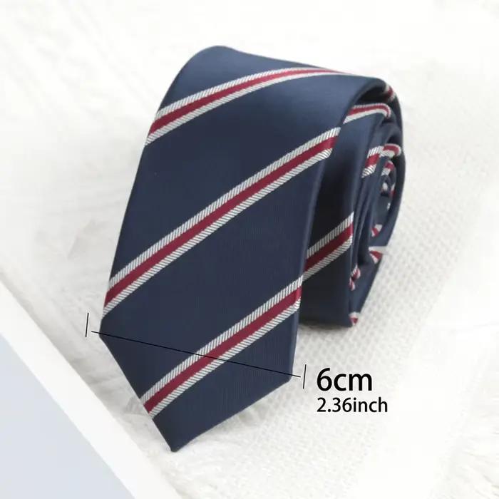 Cravate fine de luxe 6 cm pour homme