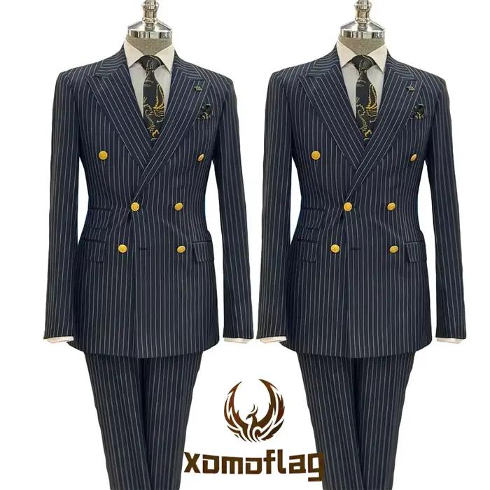 Costumes à Double boutonnage pour hommes
