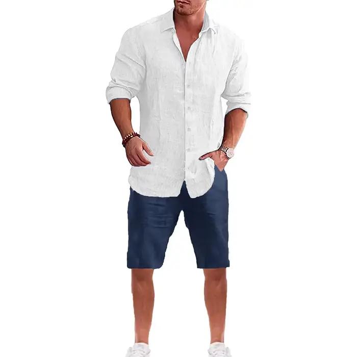 Costume chemise à manches longues pour hommes