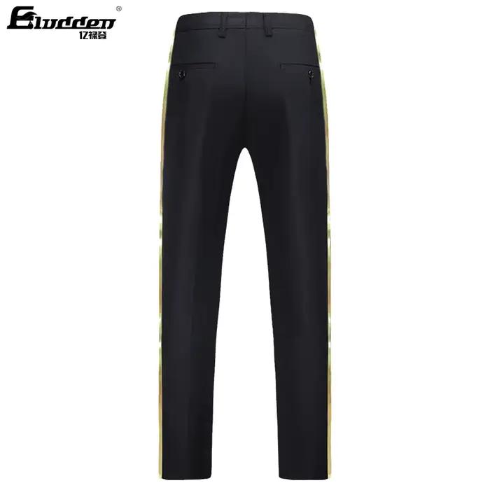 Pantalon de costume noir pour hommes