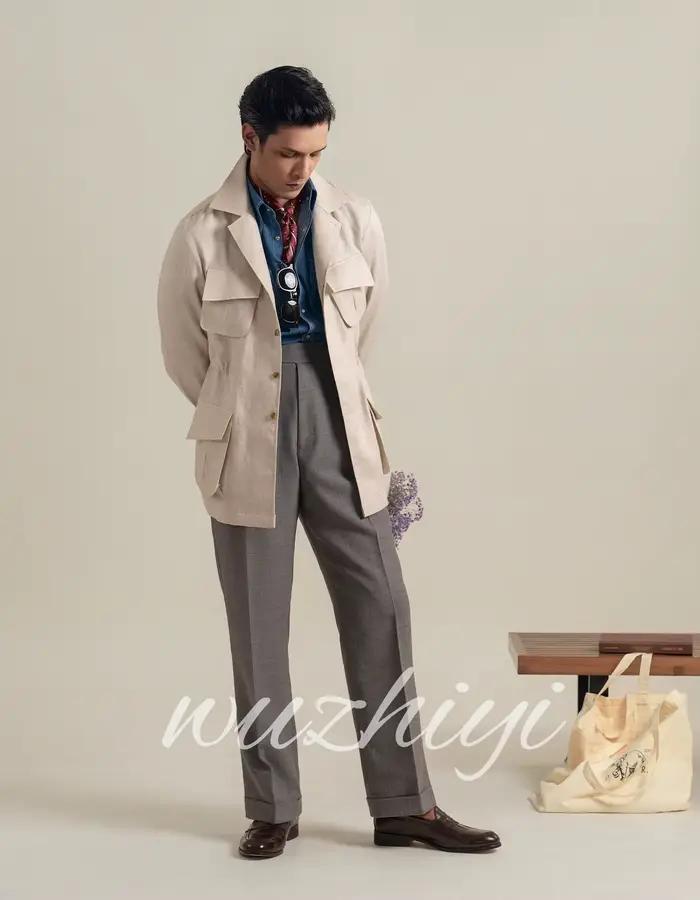 Costumes vintage orange pour hommes