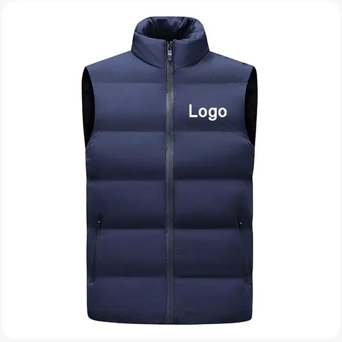 Gilet sans manches personnalisé avec fermeture éclair pour homme