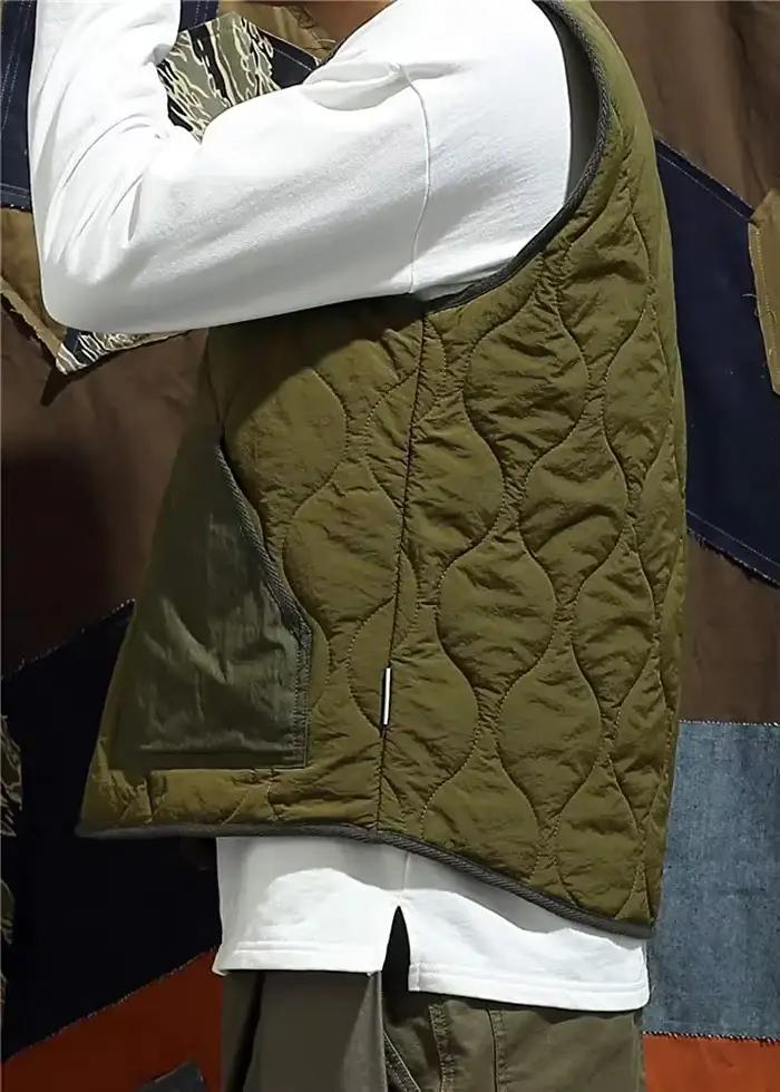Gilet rembourré en coton Vintage pour hommes