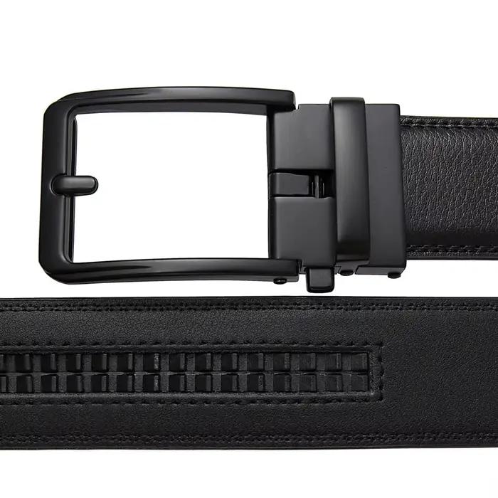 Top qualité hommes ceintures noires de luxe réglable en cuir véritable marron ceinture