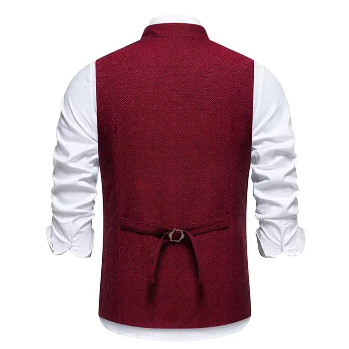 Gilet vintage à chevrons pour hommes