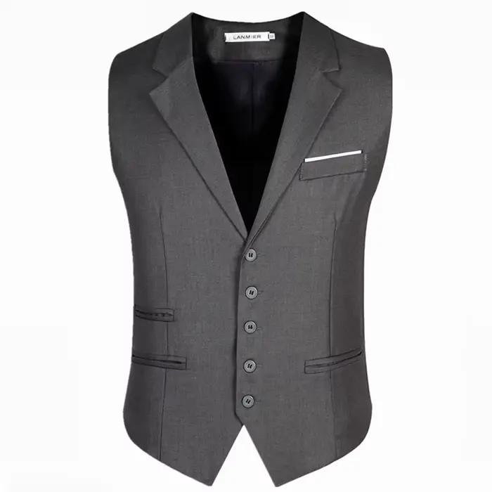 Robe gilet en coton pour hommes style décontracté et élégant adapté aux quatre saisons occasions formelles et informelles ```