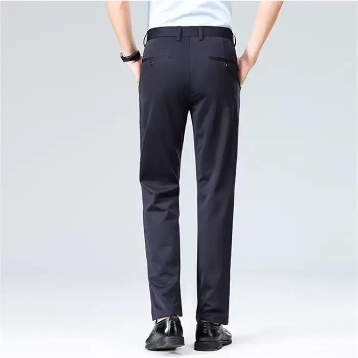 Pantalon de costume droit pour hommes