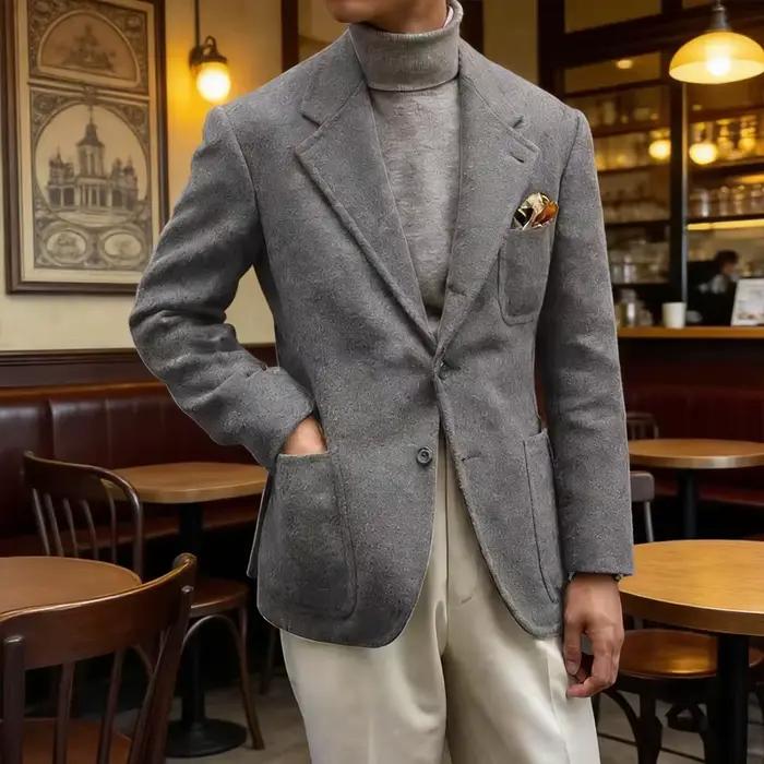 Blazer en tweed pour homme