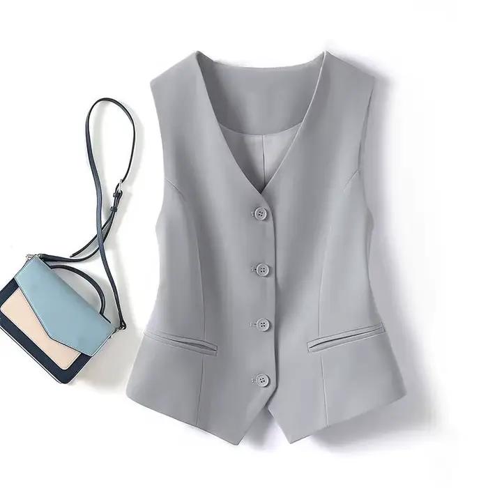 gilet de costume, nouveau gilet court ajusté et empilé.