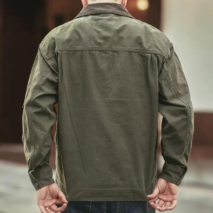 American RapRetro-Veste d'outillage à manches longues pour hommes