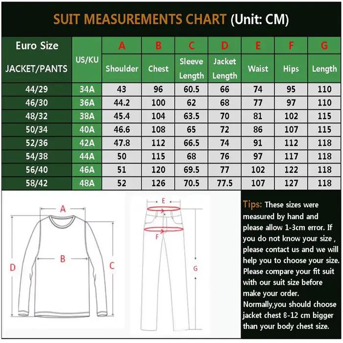 Ensemble de costumes bleus pour hommes