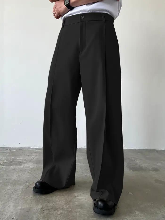 Pantalon de costume pour homme taille haute