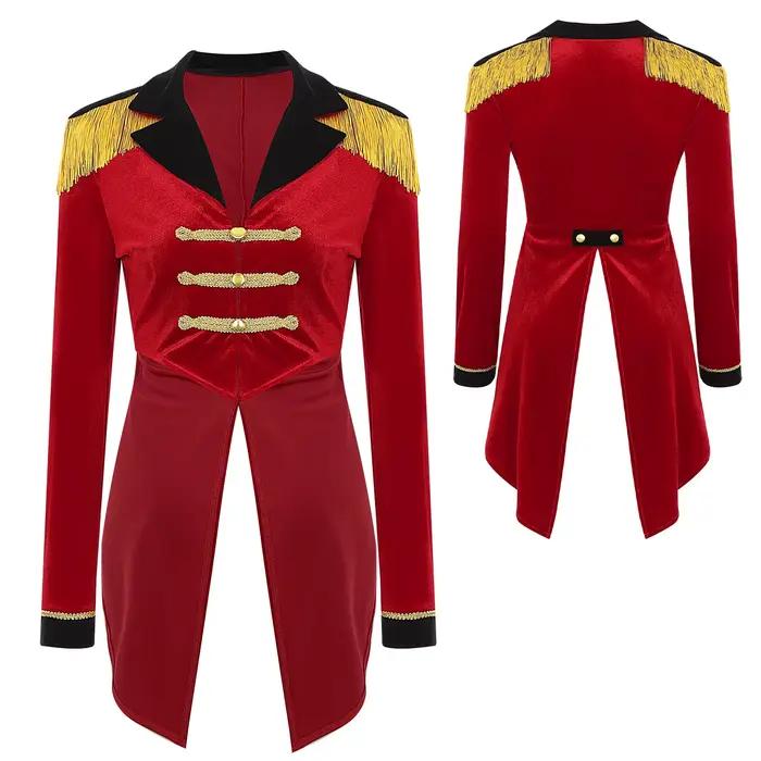 Costume de smoking en velours LYus pour femme