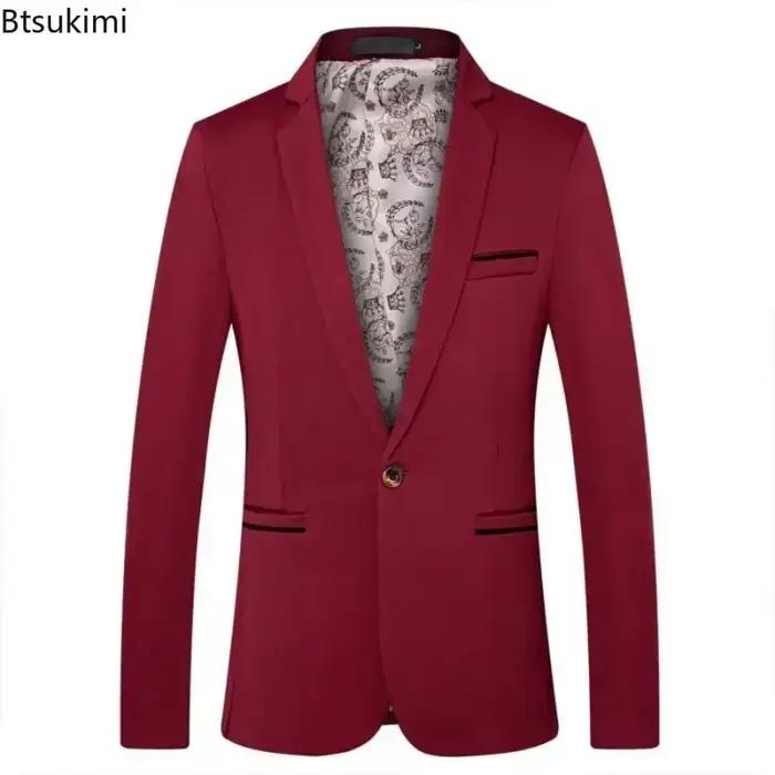 Nouveaux hommes vestes de costume Style coréen mariage mode