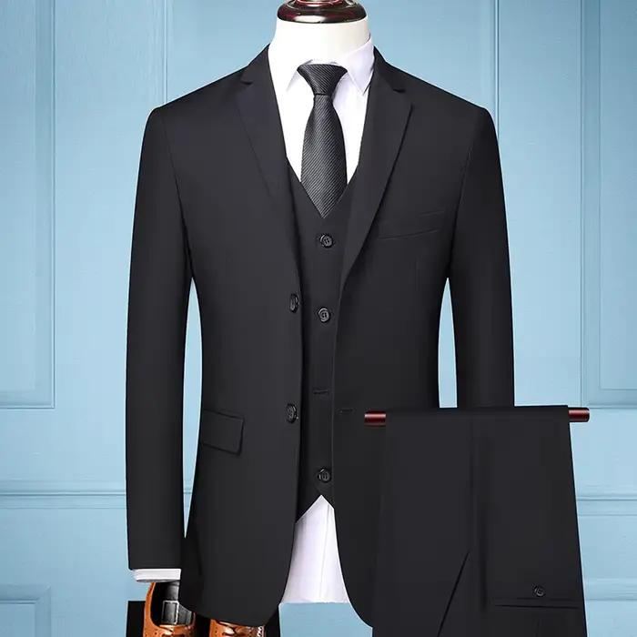 Costume (Blazer + Gilet + Pantalon) pour Homme