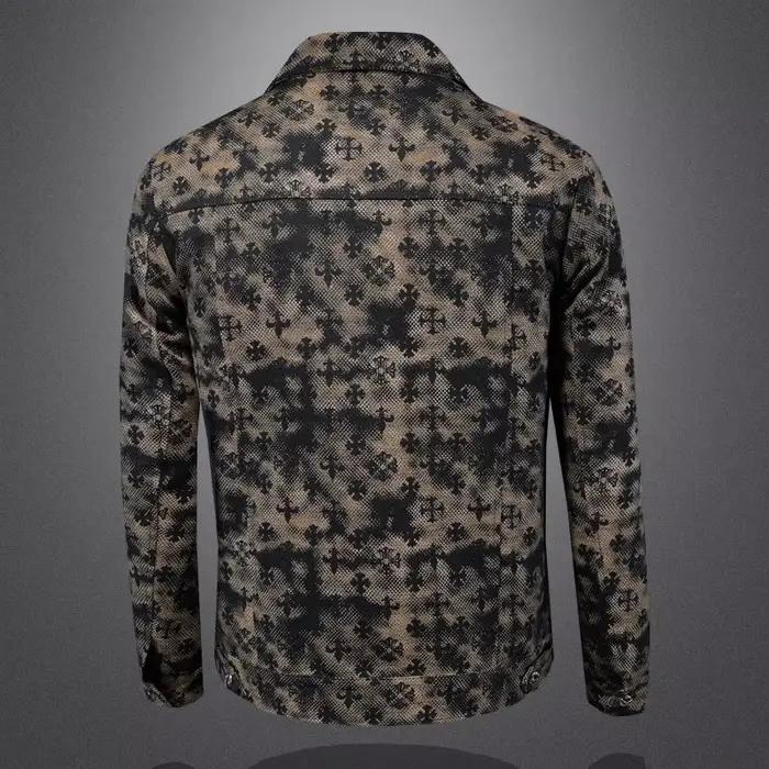 Veste Jacquard à col cranté pour hommes