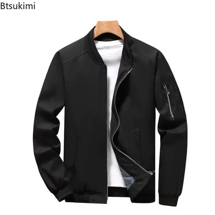 Veste décontractée homme 2026 polyvalente pour printemps automne hiver sport club casual journée quotidienne fête polyester manche côtelée fermeture éclair