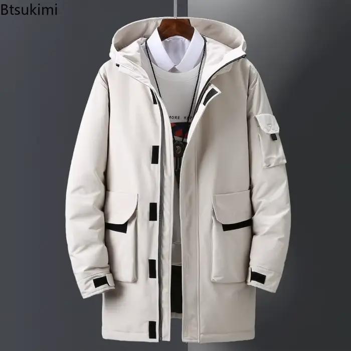 Vestes longues en coton pour hommes