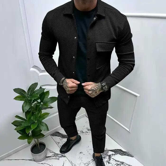 Ensemble deux pièces en jacquard pour homme
