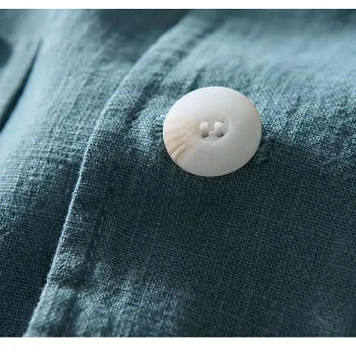 Blazer en lin léger pour homme – Veste décontractée à simple boutonnage pour le bureau