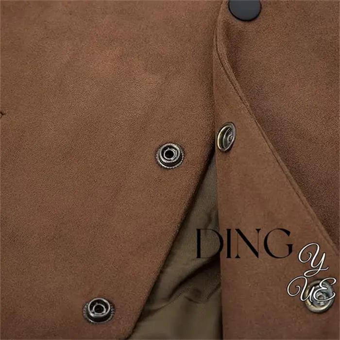 Gilet de costume en simili cuir suédé style anglais pour homme, gilet sans manches à col en V, boutonnage simple pour toutes les saisons, cadeau idéal pour les occasions spéciales