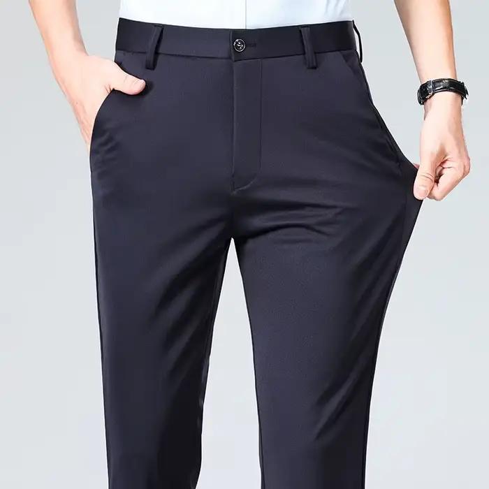 Pantalon de costume droit pour hommes