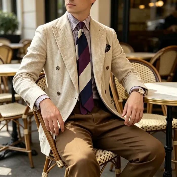 Blazer en lin élégant pour homme