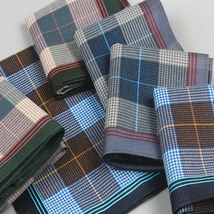 Mouchoirs en tissu rayé pour hommes style élégant et fin multi-couleurs pour homme accessoire mode pour occasions spéciales ou quotidienne