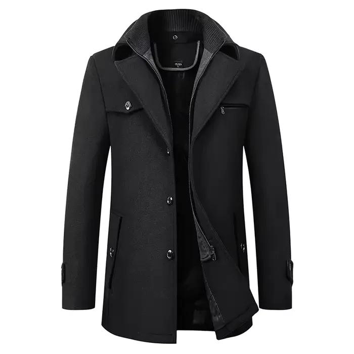 Veste d'hiver épaisse et chaude personnalisable pour hommes