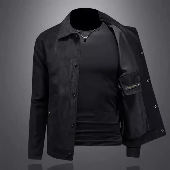 Nouvelle veste en daim pour homme