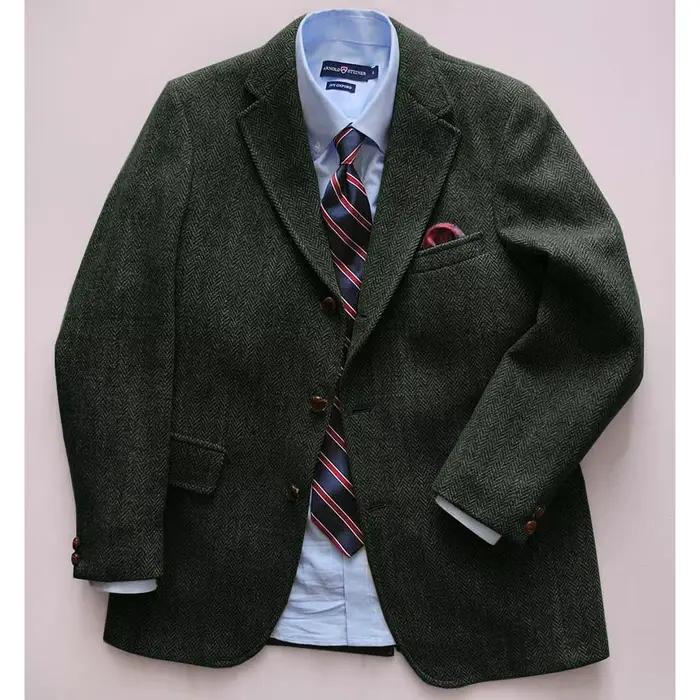 Blazer décontracté à chevrons pour hommes
