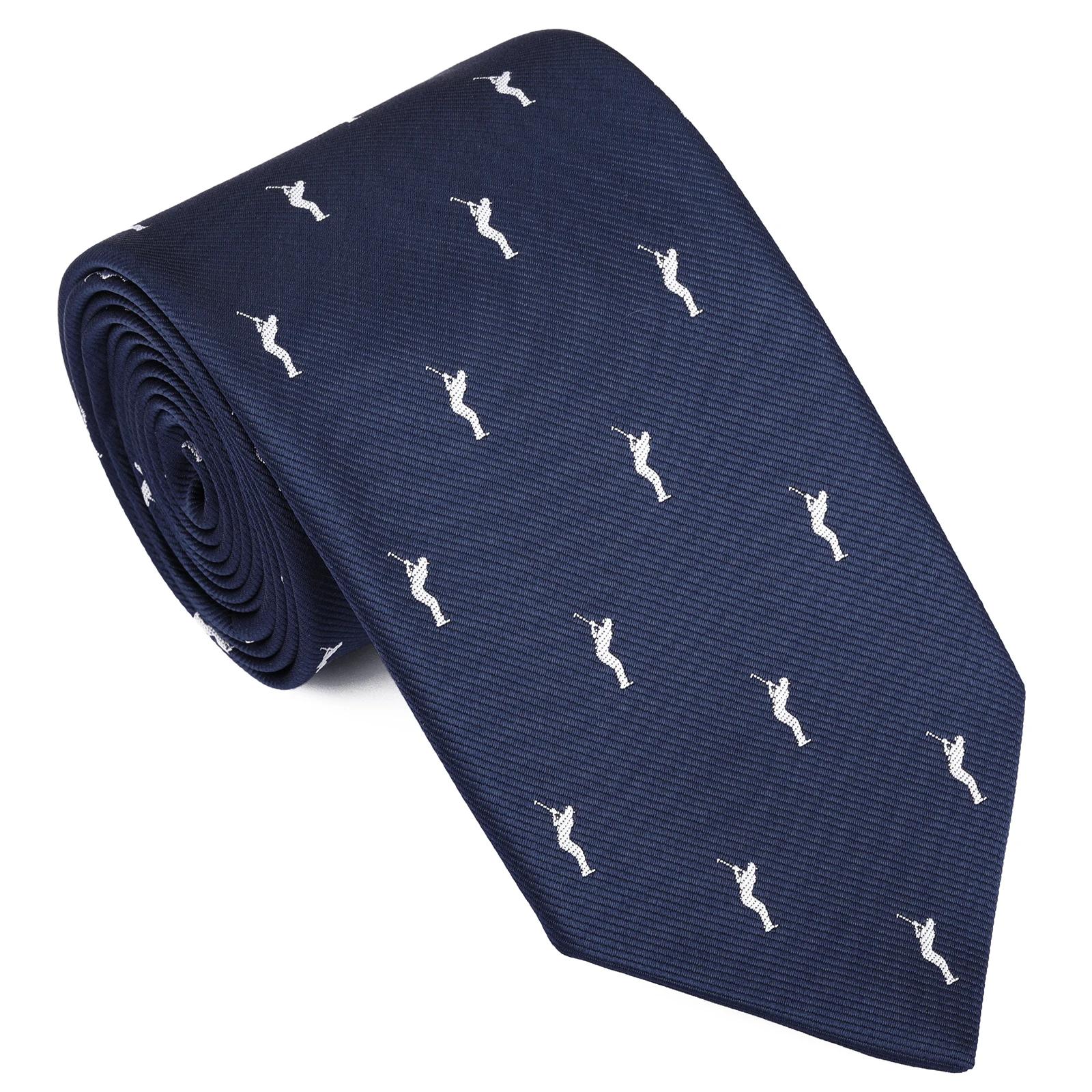 Hawson – cravate pour hommes, thème de Golf (58 pouces de longueur), bleu marine, motif de joueur de