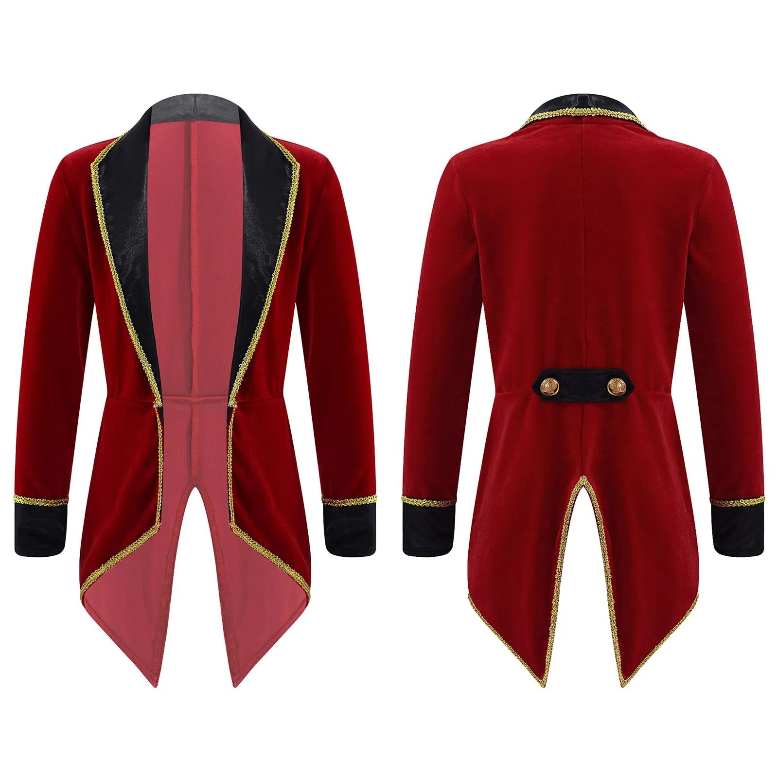 Veste de smoking à col rabattu pour garçons, Costume d'halloween Cosplay, manteau de fête à thème d'