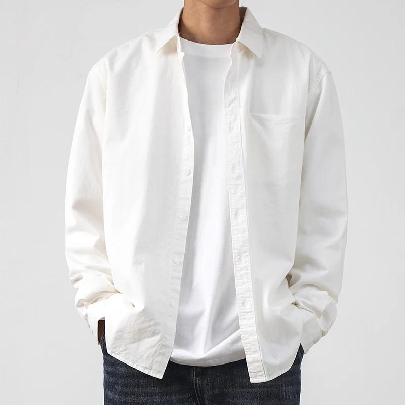 Dukeen chemise à manches longues hommes printemps et automne coton Senior sens de décontracté couleu