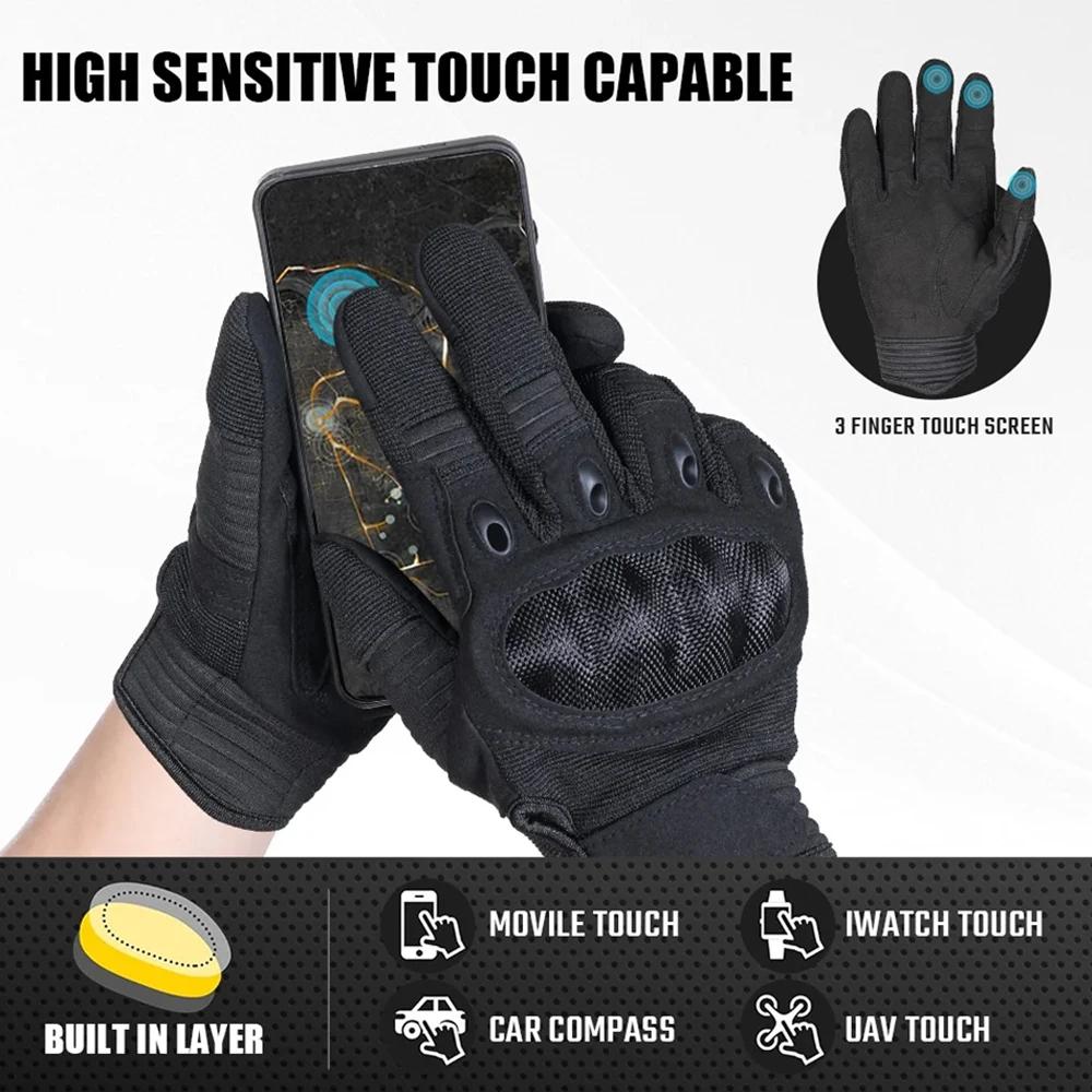 Gants tactiques pour écran tactile pour hommes, pour le cyclisme en plein air, la randonnée, le camp