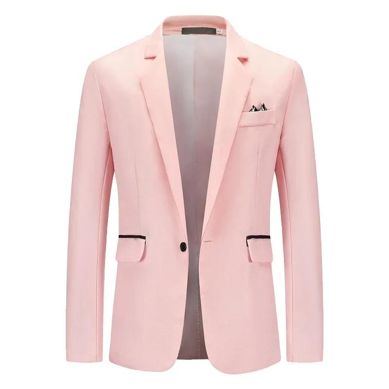 Veste de costume décontractée pour hommes, grande taille, à la mode, aucun repassage requis, coupe c
