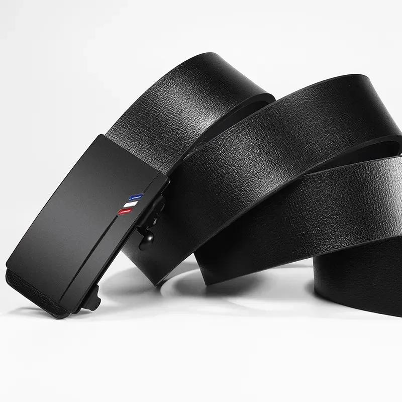 Nouveau produit ceinture hommes de haute qualité sans dents boucle automatique décontracté hommes ce