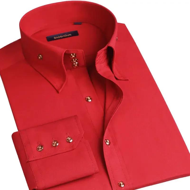 Chemise blanche classique pour hommes pour les occasions formelles ou décontractées - Chemise de cos