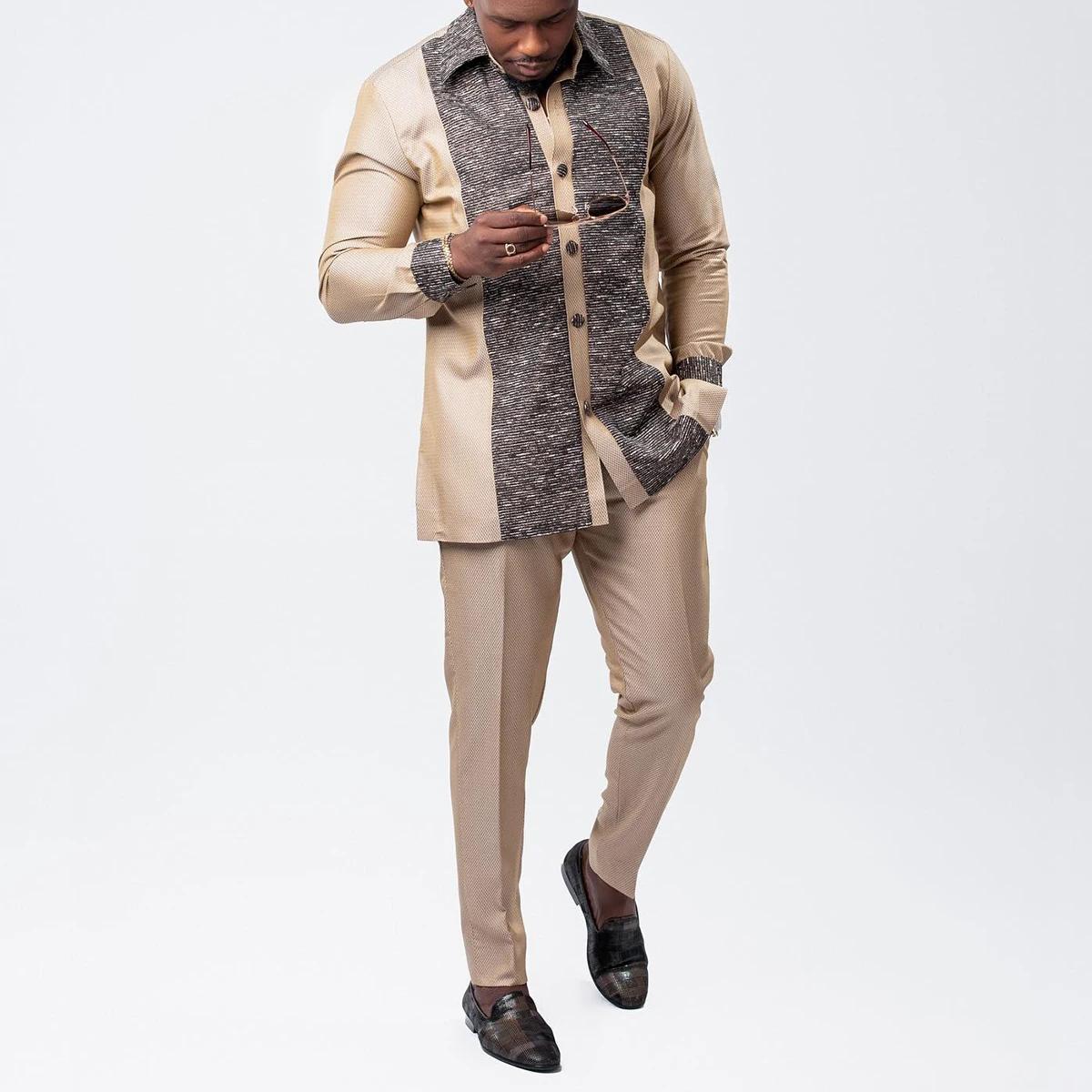 2025 Nouveau costume pour hommes, poche blanche, ensemble 2 pièces, costume décontracté de mariage d