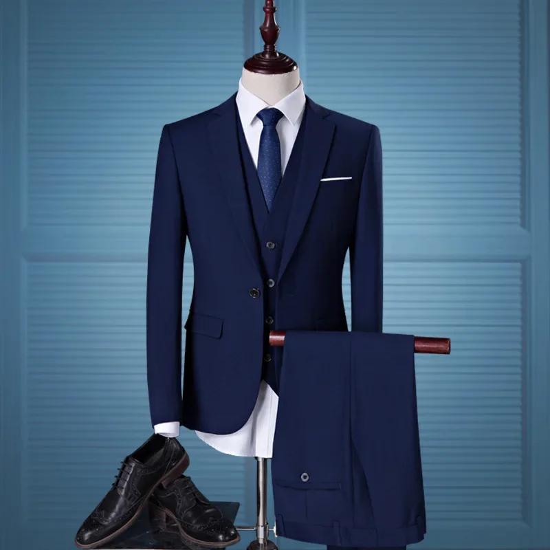 Slim Fit trois pièces hommes costume de mariage ensemble offre spéciale de la saison nouveau Style g